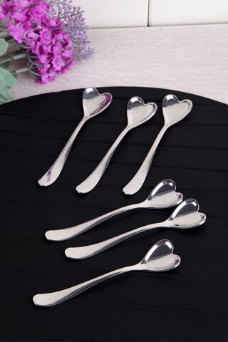 Set 6 lingurite mit - heart, rowe, 12.5 cm, lemn