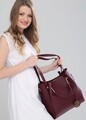 Geanta Beverly Hills Polo Club, 396, piele ecologica, visiniu