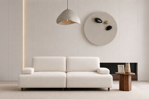 Canapea 3 locuri, Atelier del Sofa, 560ARE5349, Crem