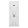 Dulap pentru haine, Minerva, Kale White, 90x255x52 cm, PAL, Alb