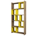 Corp biblioteca, Hommy Craft, Box, 80x170x22 cm, Nuc / Galben