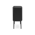Cos de gunoi cu soft touch, Brabantia, Bo Touch Matt, 11+23 L, 31.2x54x68 cm, otel, negru mat