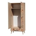 Dulap pentru haine, Vella, City Leaf, 80 x 190 x 45 cm, pal melaminat, multicolor