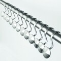 Set 12 inele pentru perdea de dus Forma, iDesign,  3.2x4x7.6 cm, inox