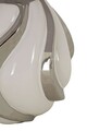 Lampa de masa Shiney, Mauro Ferretti, 1 x E27, 40W, 30x42 cm, ceramica/fier, alb/argintiu