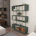Corp biblioteca, Zena Home, Bruti, 120x180x29.6 cm, PAL, Verde
