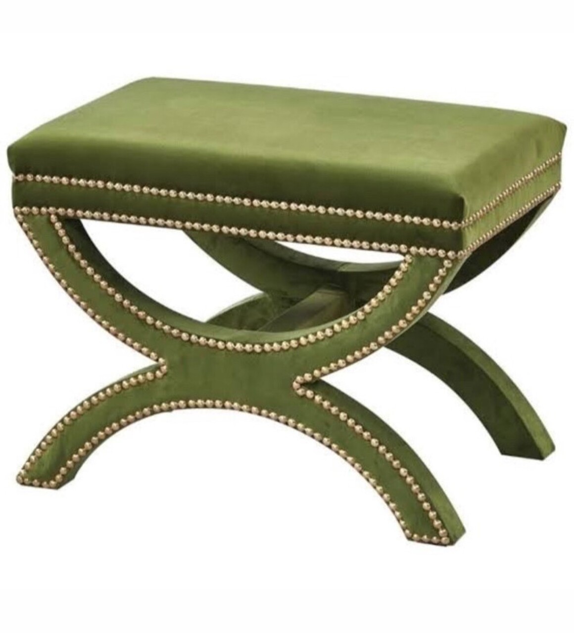 Taburet, Qunef, Felice Halka Pouffe 60, 40x60 cm, Cadru: 100% MDF, Verde