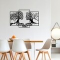 Decoratiune de perete, Love Tree, Tanelorn, 116x71 cm, metal
