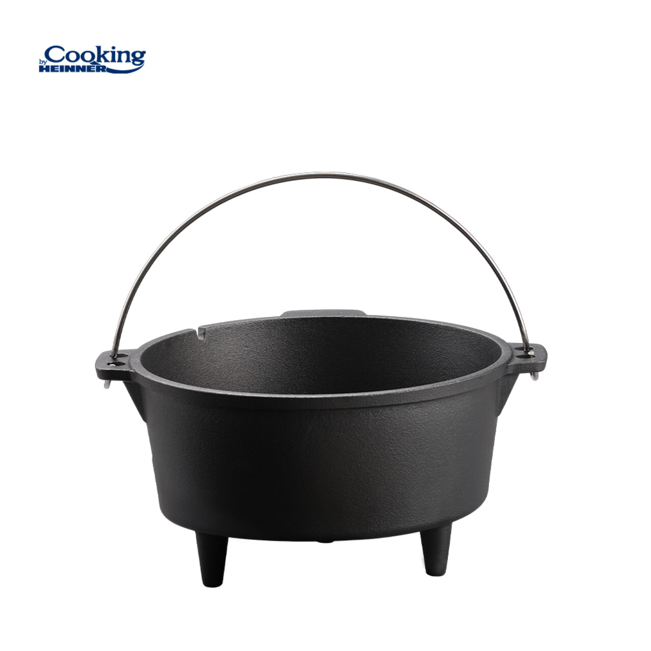 Ceaun cu capac Nature, Cooking by Heinner, 31.5x17 cm, 9 L, fonta, negru - view 5
