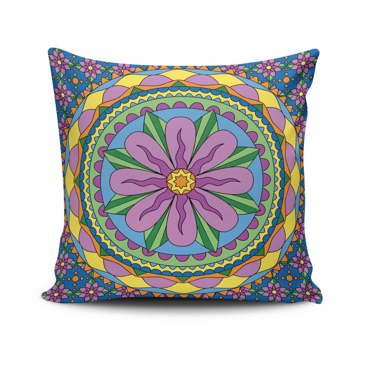 Perna, MANDALA-17, 43x43 Cm, 50% Bumbac / 50% Poliester, Multicolor