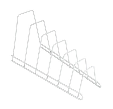 Suport tocatoare/ capace oale Sector, Metaltex, 34 x 15 x 18 cm, metal/invelis din plastic LDPE