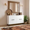 Consola, Hanah Home, Sherifa 120, 120x75x32 cm, Alb