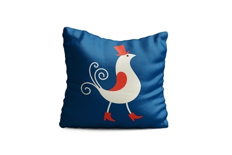 Perna decorativa folk, oyo kids, 43x43 cm, poliester, multicolor