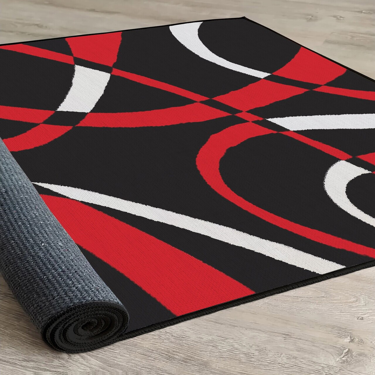 Covor, Woopamuk195, 100x150 cm, Negru — imaginea 3