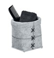 Cos depozitare, Wenko, Mara S, 15 x 15 cm / 12 x 12 cm, poliester, gri deschis