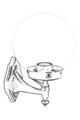 Lampa de exterior, Avonni, 685AVN1142, Plastic ABS, Negru