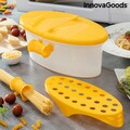 Dispozitiv pentru gatit paste la cuptorul cu microunde 4 in 1 Pastrainest, InnovaGoods, cu accesorii si retete