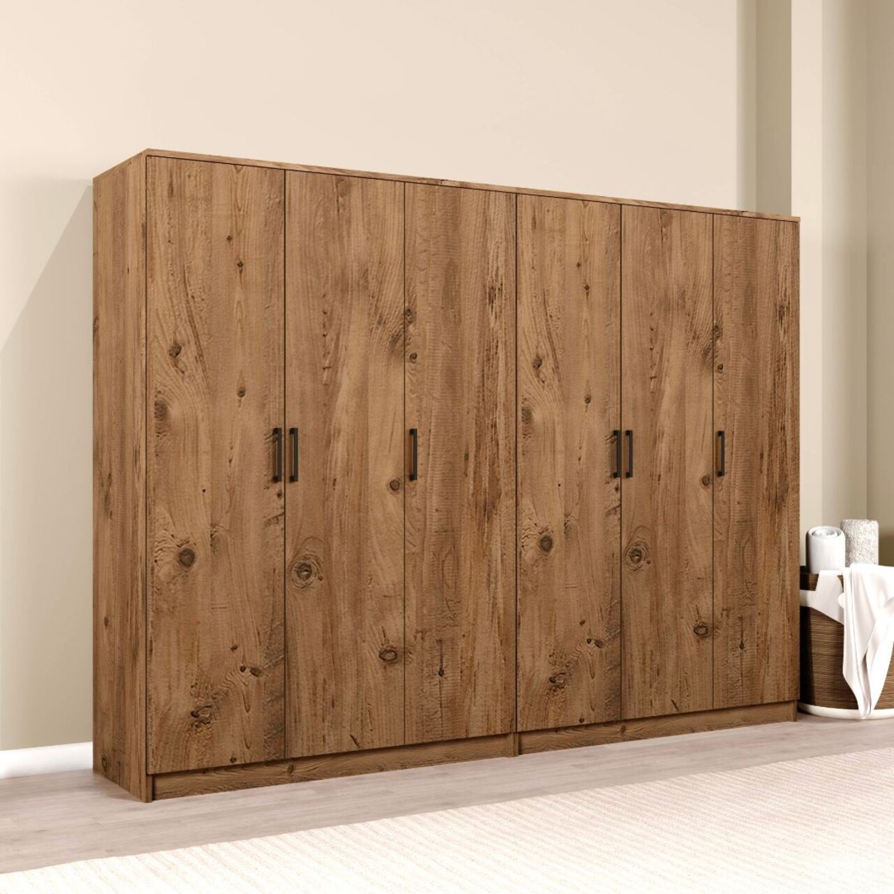 Dulap pentru haine, Miwood, Kardelen 1600-120, Maro - 1 | YEO