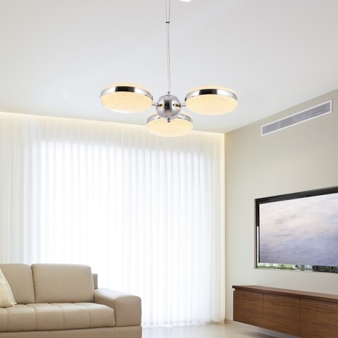 Candelabru, Sage, Dolunay 3'lü - Chrome, LED, 33 W, 3 culori, metal