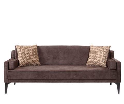Canapea extensibila Doruk, Pandia Home, 195x80x80 cm, lemn, maro inchis Canapele si coltare