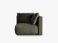 Modul pentru canapea, 1 loc, Chris-259, Micadoni Home, 100x100x80 cm, tesatura structurata chenille, verde deschis
