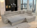 Coltar extensibil dreapta 4 locuri ELTAP, RT-18TOU, Eridano, 275x202x88 cm, lemn/poliester, bej inchis