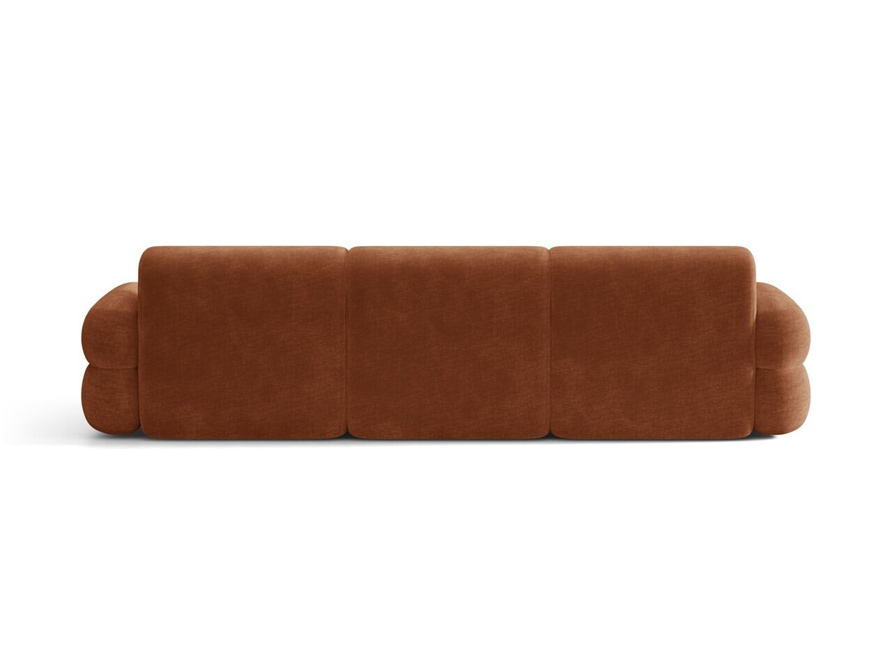 Coltar dreapta 4 locuri, Neo, Micadoni Home, 305x165x83 cm, tesatura Chenille, teracota — imaginea 4