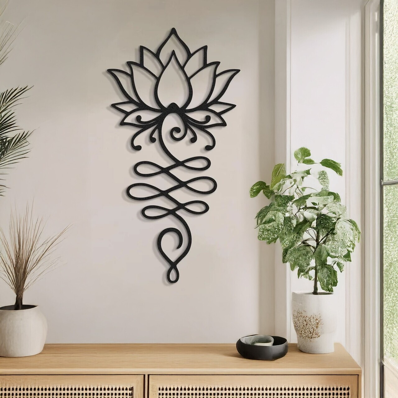 Decoratiune de perete, DCV-1017-MT, Dimensiune: 50 x 28 cm, Negru — imaginea 3