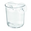 Suport periute si pasta de dinti Basic, iDesign, 7.5x5x9 cm, cu ventuze