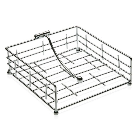 Suport pentru servetele Copper, Versa, 18.5×18.5×7 cm, metal 18.5x18.5x7
