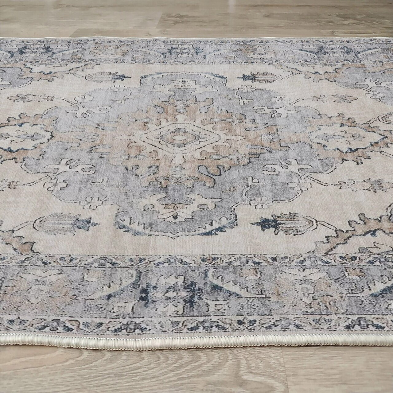 Covor, Woopamuk179, 160x230 cm, Bumbac/Poliester, Albastru - view 5