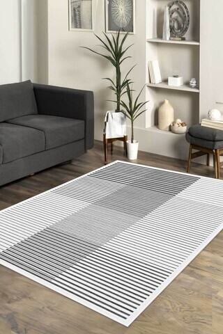 Covor, CLR-7204-118, 100x200 cm, Poliester, Gri