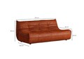 Canapea 3 locuri, Atelier del Sofa, 560ARE5223, Frame: No Frame Fountain Support With Chipboard, Rosu
