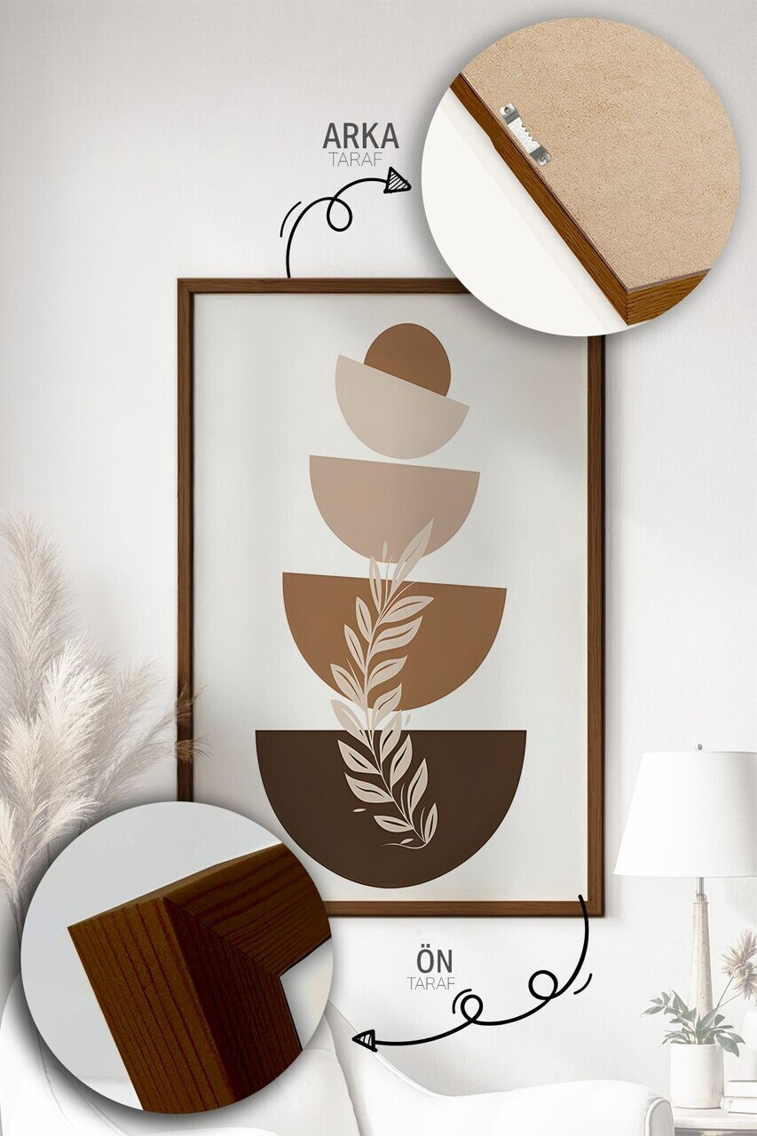 Tablou decorativ, Artvmodel4-Kahve, MDF, Multicolor — imaginea 2
