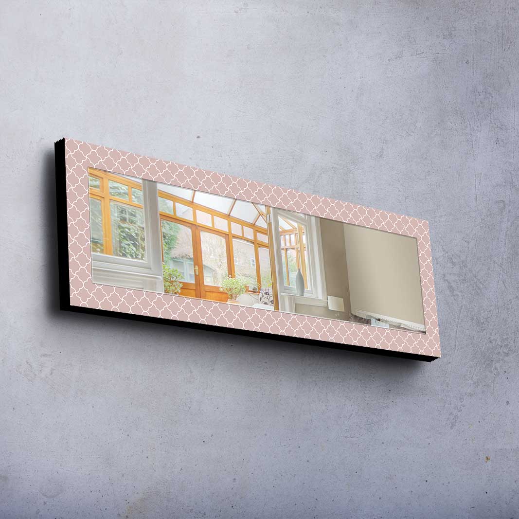 Oglinda decorativa, 40120MA-011, Cadru din lemn de pin (grosime: 27 mm), Multicolor