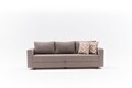 Canapea extensibila 3 locuri, Balcab Home, 825BLC5250, Lemn / MDF / PAL, Maro