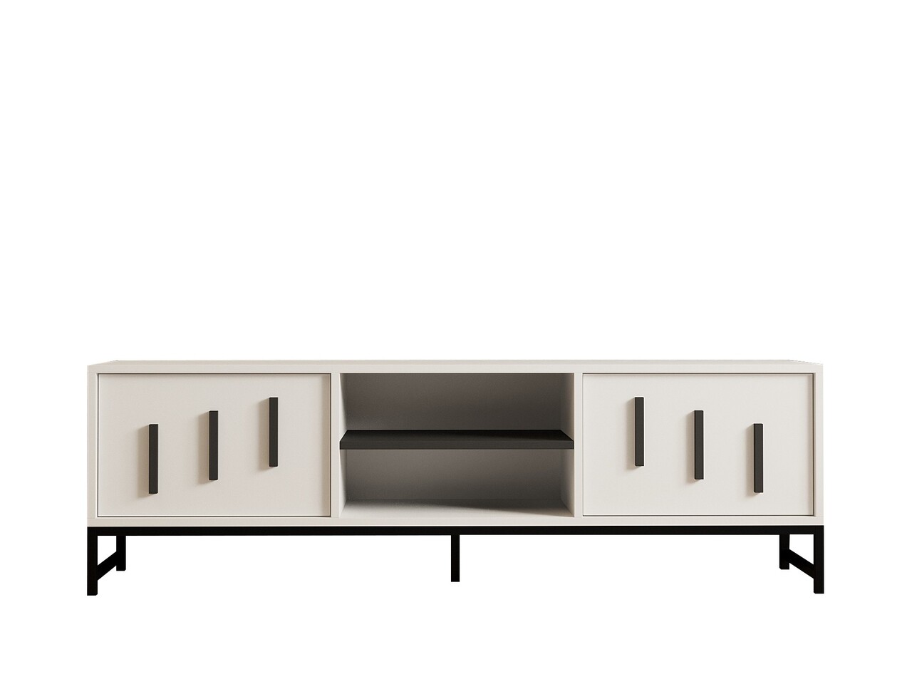Comoda TV, Hanah Home, Shape, 160x50x40 cm, Alb - view 5
