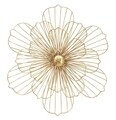 Decoratiune de perete Flower, Mauro Ferretti, 50 x 47 cm, fier, auriu