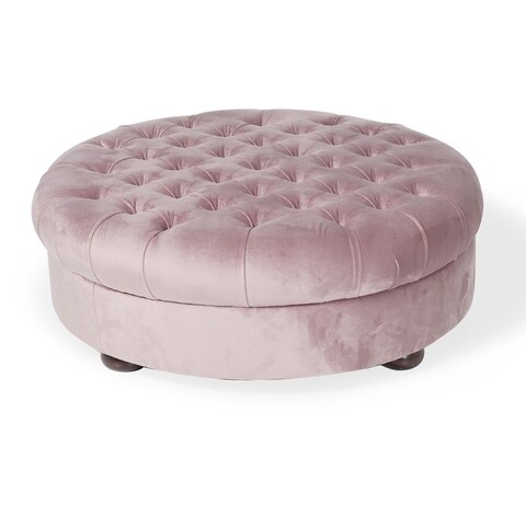 Taburet Cupon, Ndesign, 92x92x34 cm, lemn, roz mezoni.ro