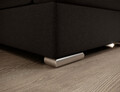 Coltar extensibil stanga 3 locuri ELTAP, LT-22FL, Siber, 270x186x93 cm, lemn/poliester, maro inchis