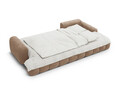 Coltar extensibil dreapta 3 locuri, Linz, Cosmopolitan Design, 275x142x84 cm, catifea, bej inchis