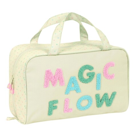 Geanta necesitati pentru scoala, Glow Lab, Magic Flow, 31 x 14 x 19 cm, poliester, multicolor Glow Lab