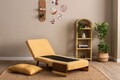 Canapea extensibilă cu 1 loc, Futon, 859FTN2334, Metal , Galben mustar