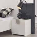 Noptiera cu 1 usa, Brianna, L.35,8 l.35 H.37,3, mdf, alb/bej
