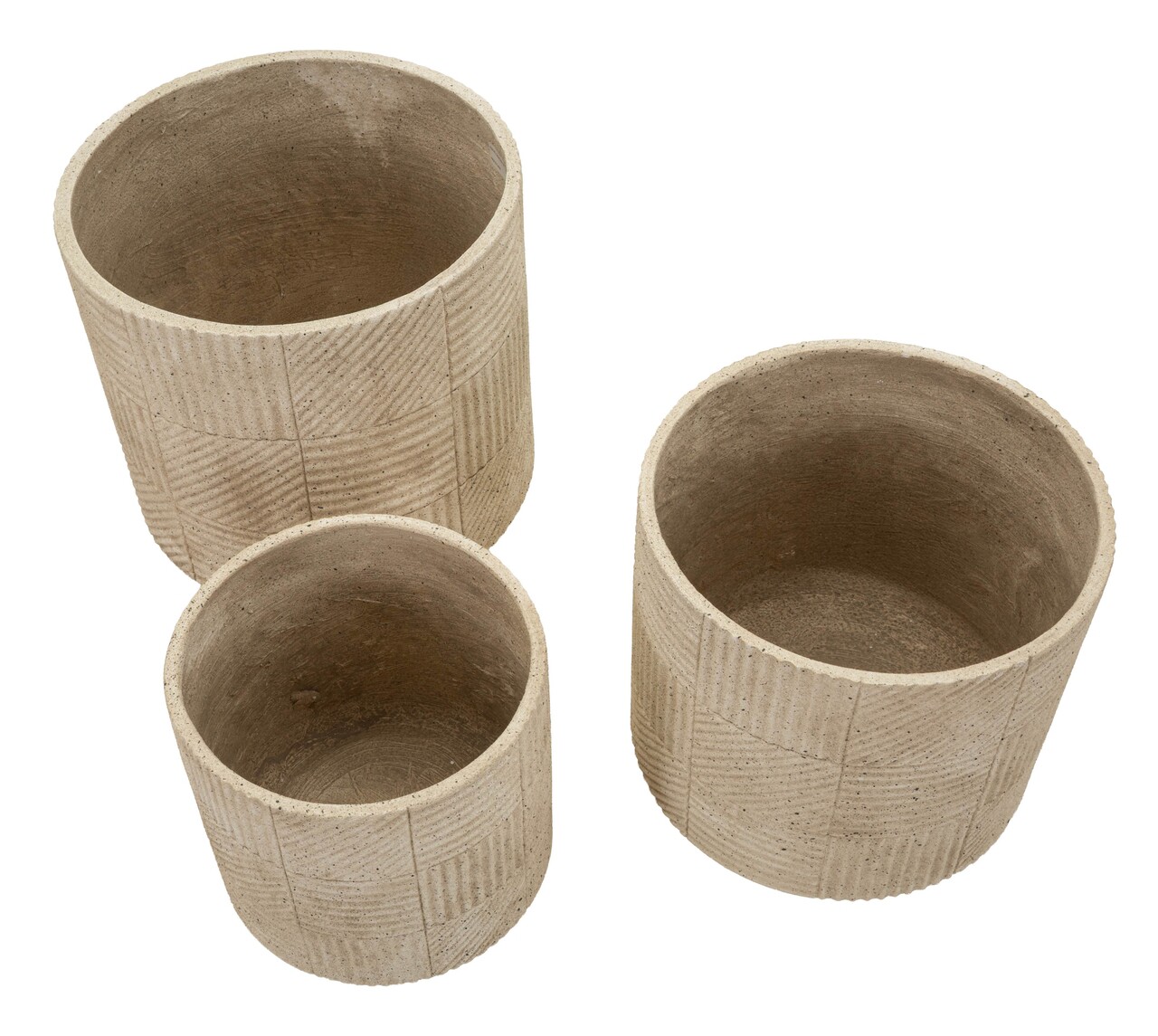 Set 3 ghivece, Mauro Ferretti, Venezuela Outdoor, 43x39 cm, polirasina, gri - view 6