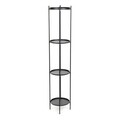 Suport pentru ghivece Roh, Homla, 25x133.5 cm, metal, negru