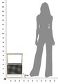 Suport pentru reviste Fashion, Mauro Ferretti, 37x23x54.5 cm, fier