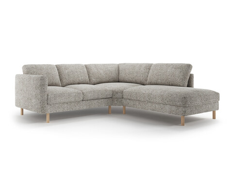 Coltar dreapta 4 locuri, Eden, Micadoni, 267x234x90 cm, tesatura structurata, bej melange