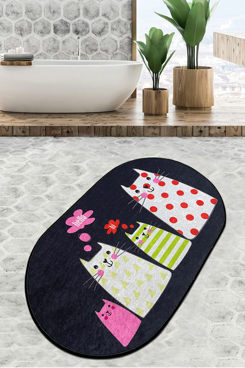 Covoras de baie L'essentiel Maison Four Cats Djt (70 x 120) 70x120 cm Multicolor