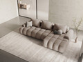 Coltar extensibil dreapta 3 locuri, Linz, Cosmopolitan Design, 275x142x84 cm, tesatura structurata, bej sand